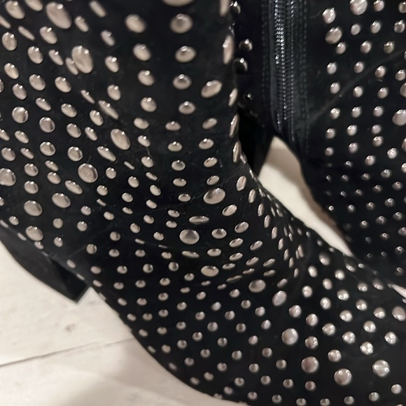 Vince Camuto Drista Black Suede Studded Bootie - Picture 2 of 4